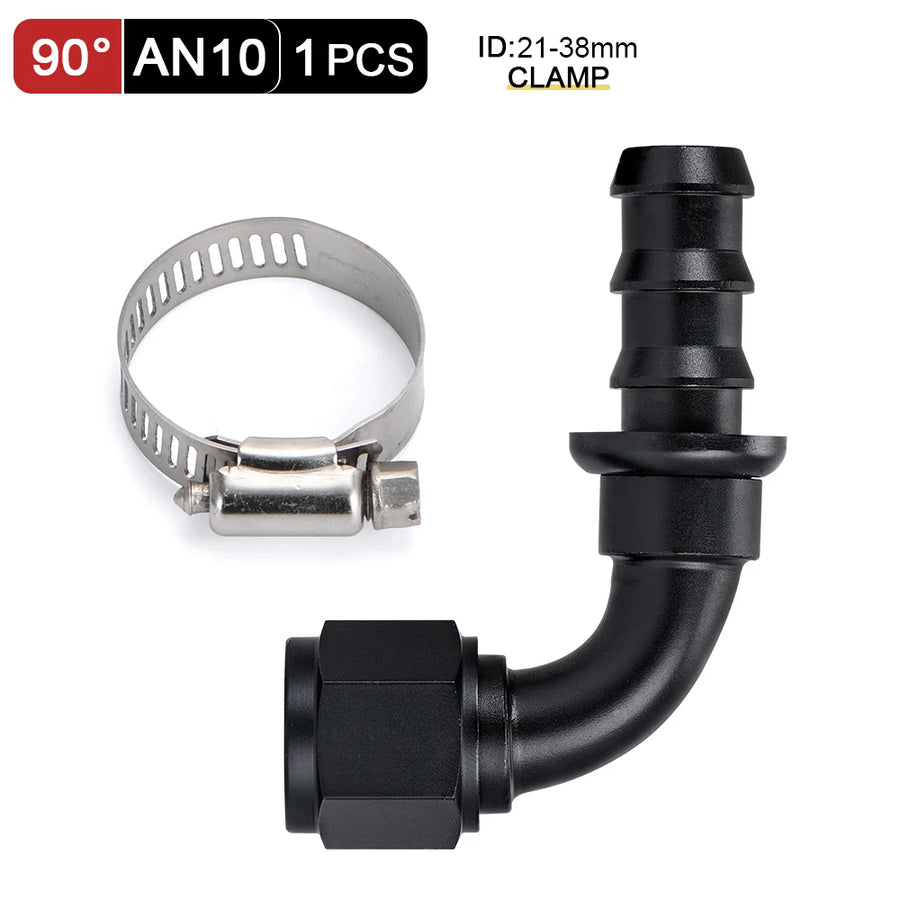 Reusable Push-On Hose End Fittings, AN6/AN8/AN10