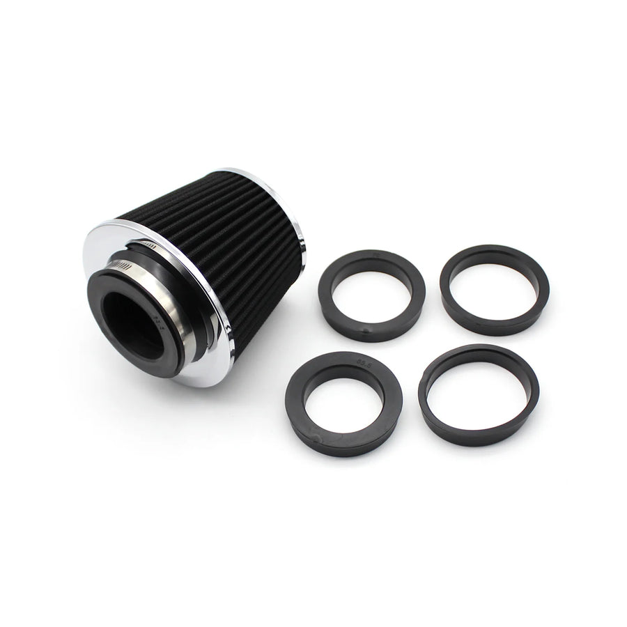 Universal High-Flow Cone Air Filter, 63-90mm Inlets