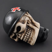 Manual Car Gear Shift Knob Shifter Lever Black Helmet Hat Skull Universal for SUV Crossover Truck Wagon