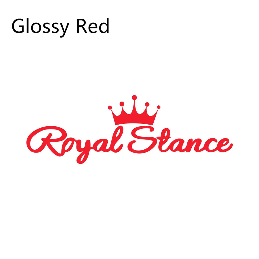 Royal Stance Vinyl Vehicle Decal – 58 × 19 cm