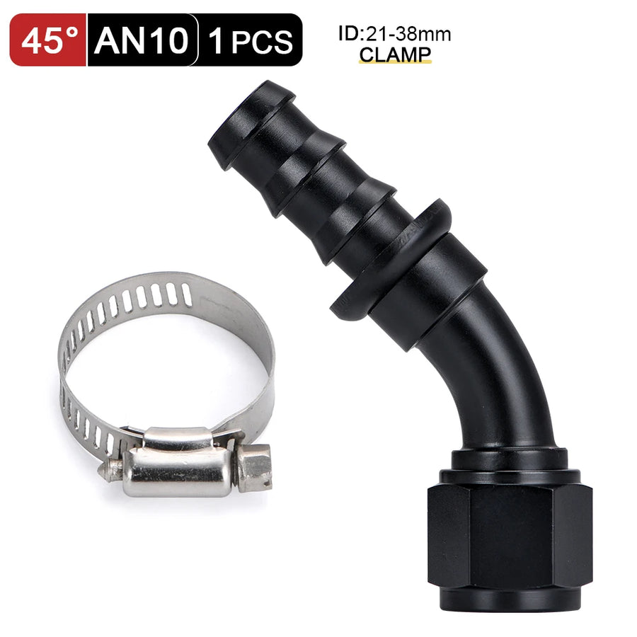 Reusable Push-On Hose End Fittings, AN6/AN8/AN10