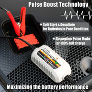 MOTOPOWER MP00205B 12V 1A Automatic Battery Charger and Maintainer