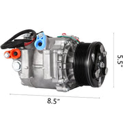 A/C Compressor with Clutch – 2006–2011 Honda Civic 1.8L