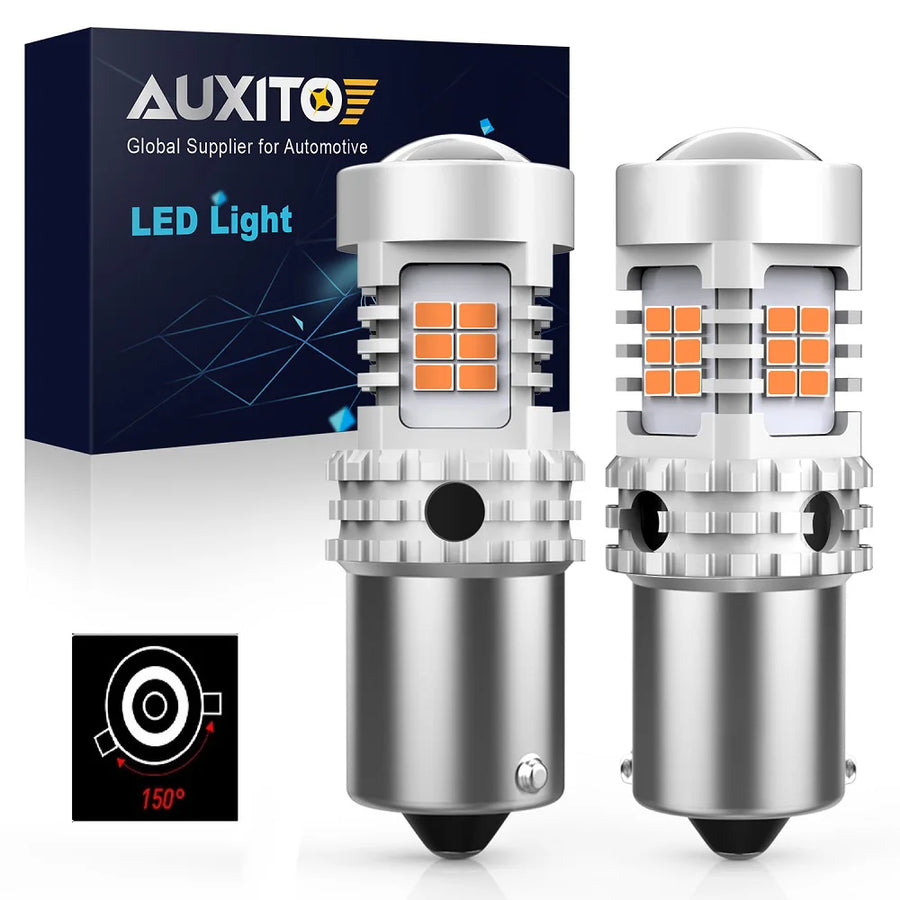 2-Piece 1156/7440 LED Signal Light Bulb – Amber, CANBUS