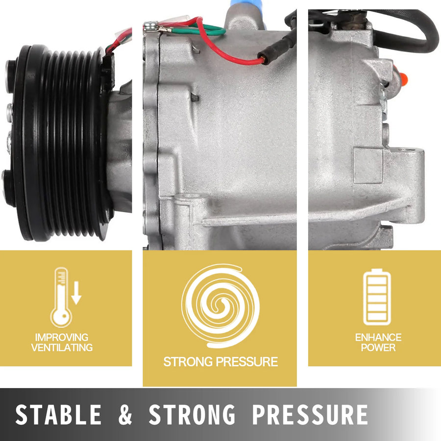 A/C Compressor with Clutch – 2006–2011 Honda Civic 1.8L
