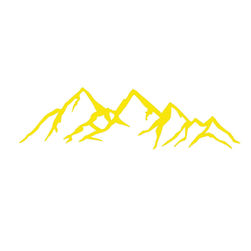 20.3cm Mountain Landscape Reflective Window Decal