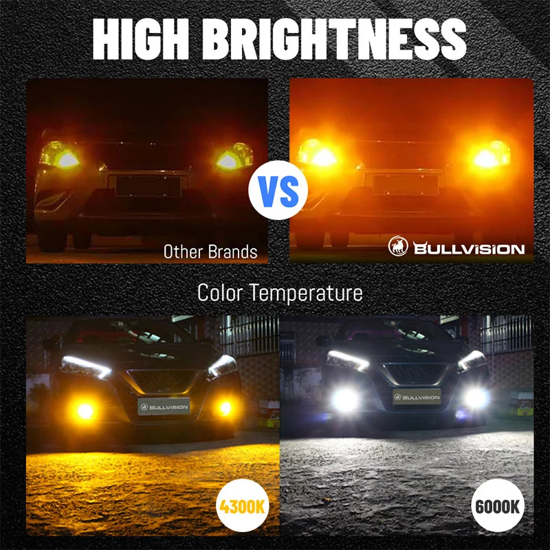Multi-Socket LED Signal and Running Light Bulbs – White/Amber/Red, 12V/24V