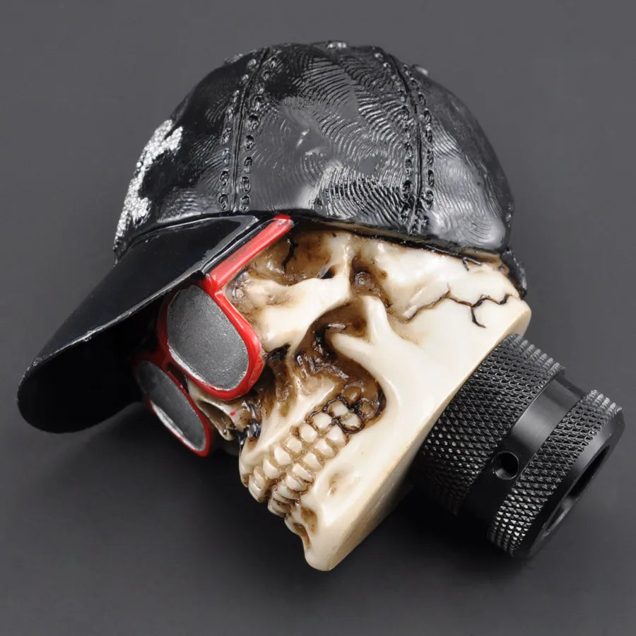Baseball Hat Glasses Skull Universal Manual-Transmission Shift Knob