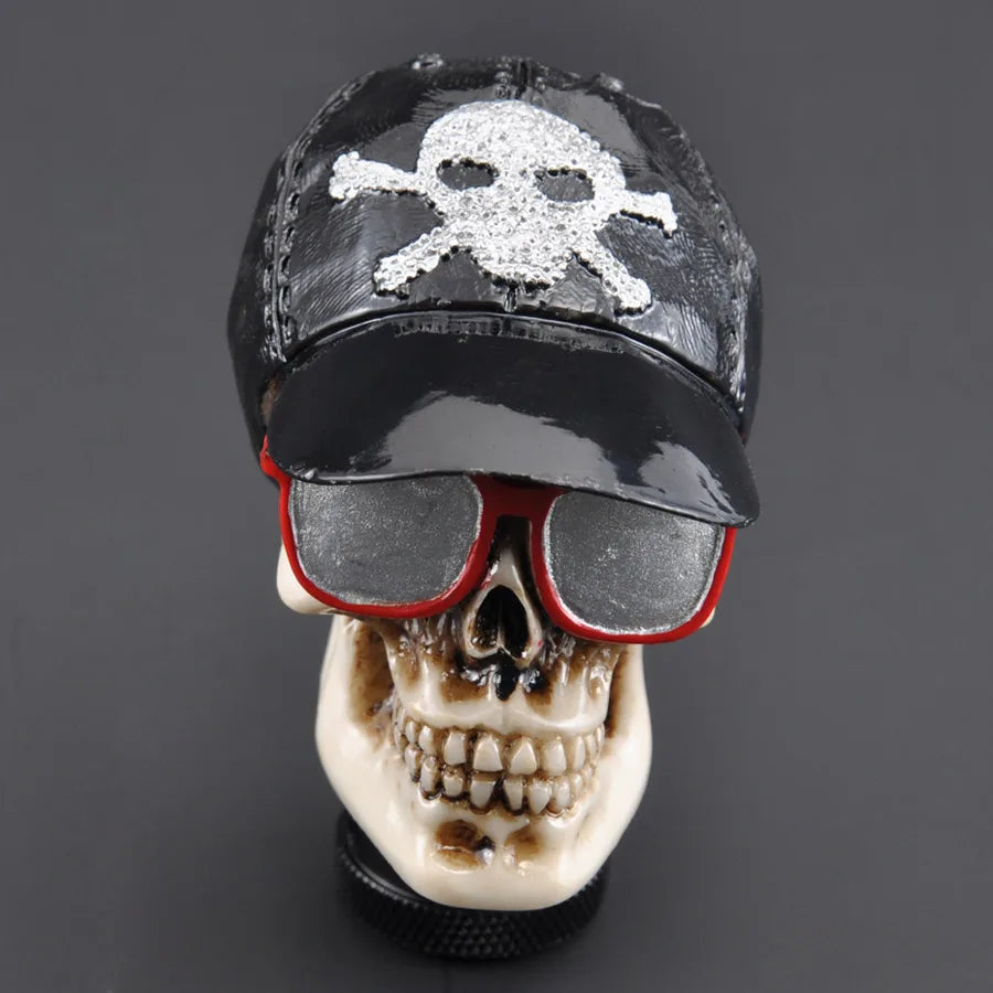 Baseball Hat Glasses Skull Universal Manual-Transmission Shift Knob