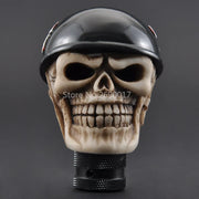 Manual Car Gear Shift Knob Shifter Lever Black Helmet Hat Skull Universal for SUV Crossover Truck Wagon