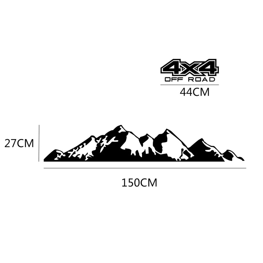 4×4 Off-Road Pickup Side Vinyl Decal