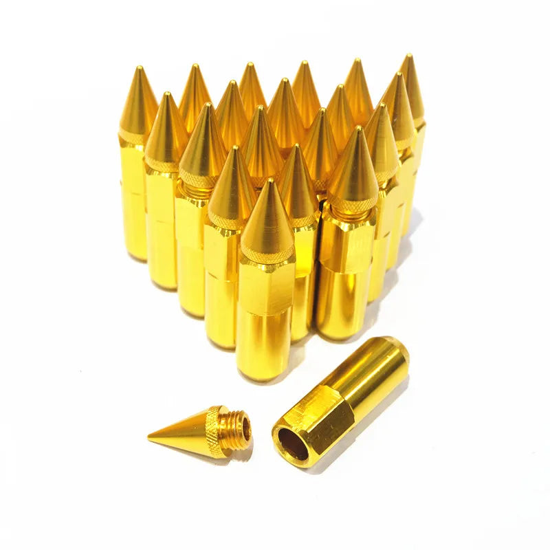 90 mm Aluminum Wheel Lug Nuts – M12×1.25 or M12×1.5