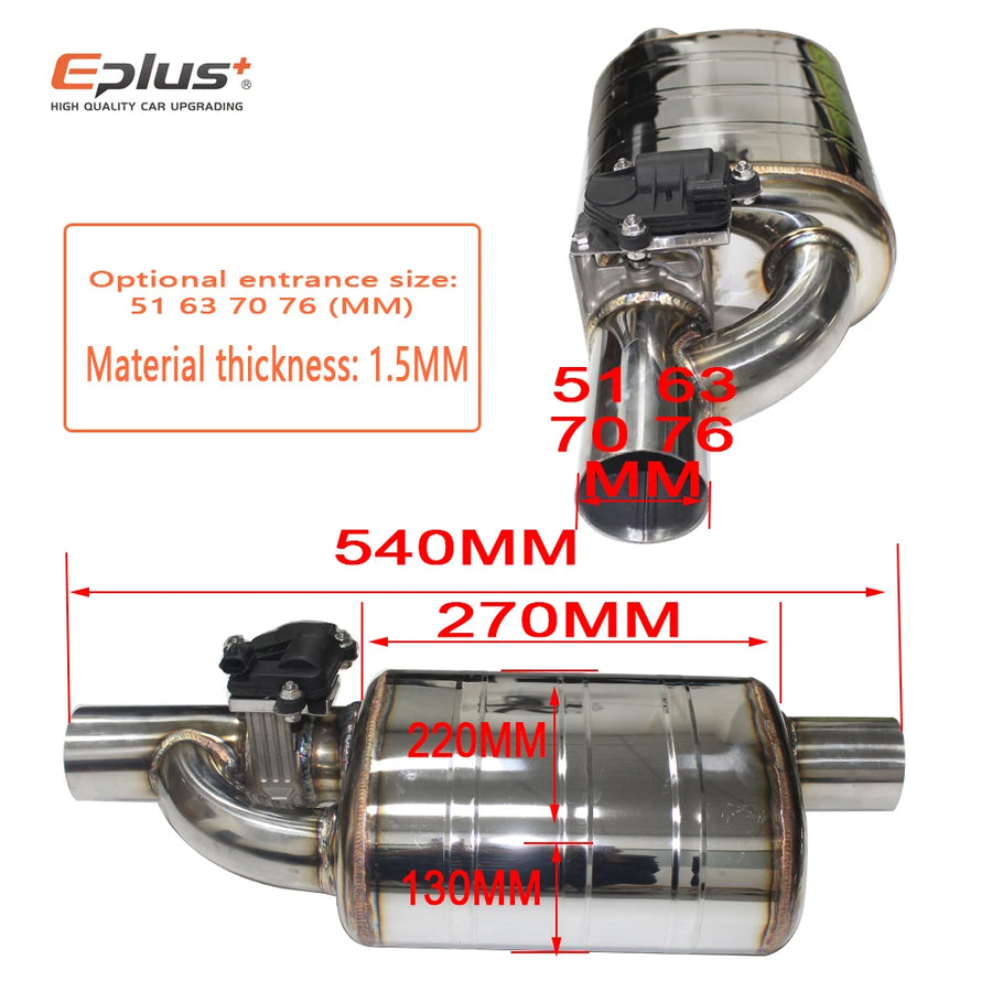 Universal Electric Exhaust Cutout Valve Kit