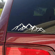 20.3cm Mountain Landscape Reflective Window Decal