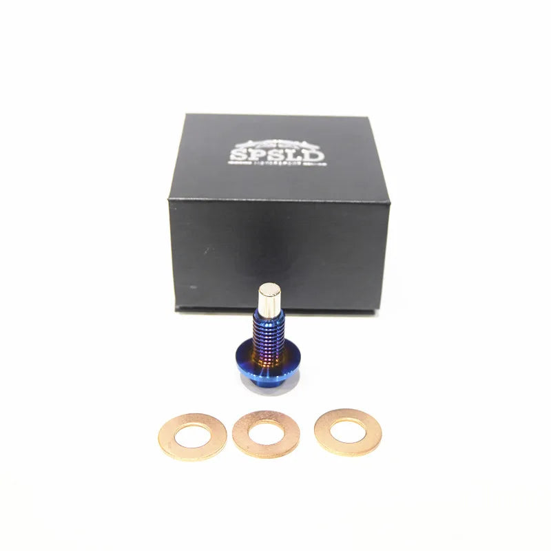 Magnetic Titanium Oil Drain Plug – Multiple Thread Sizes