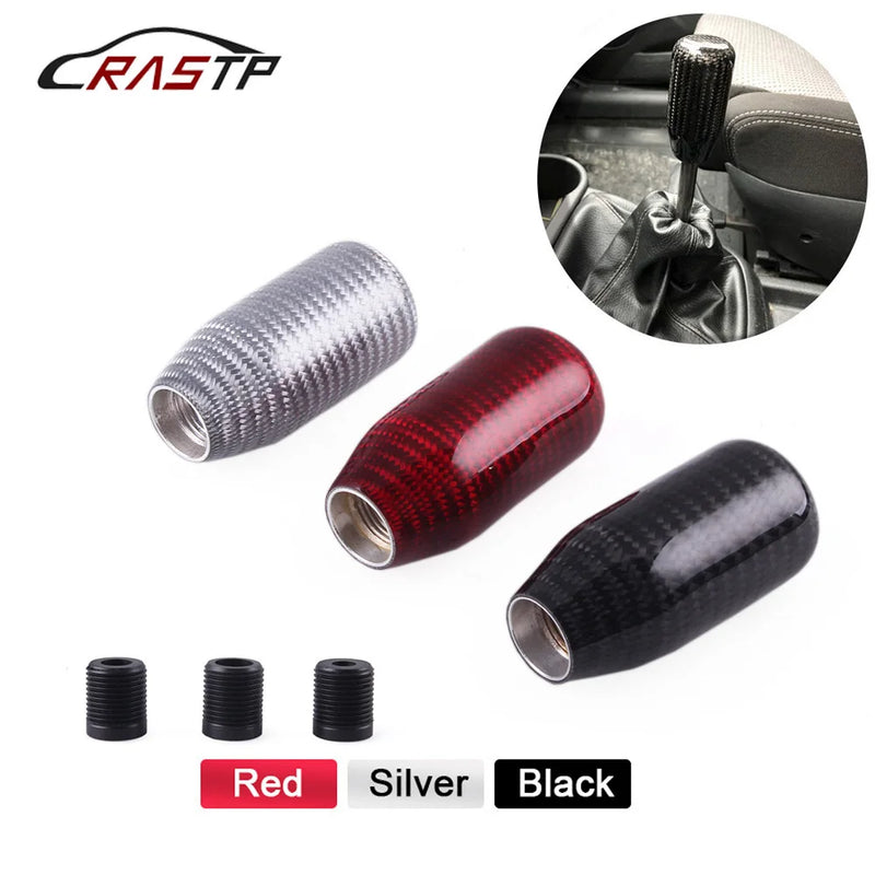 Carbon-Fiber-style Wave-shaped Manual Gear Shift Knob