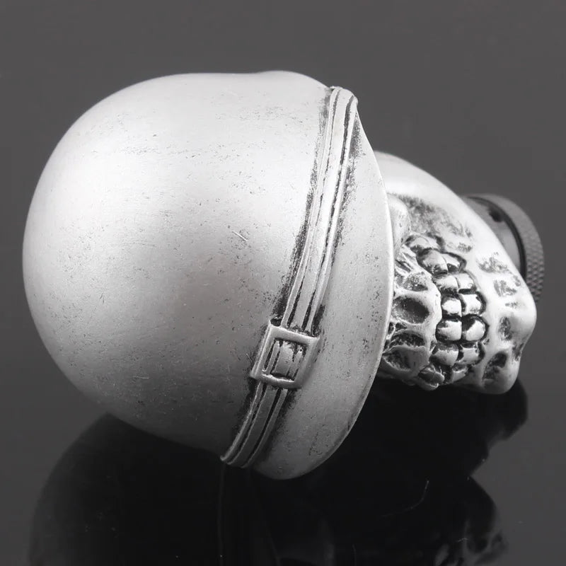 Silver Helmet Skull Universal Manual-Transmission Shift Knob