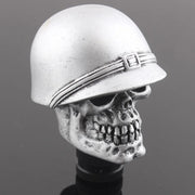 Silver Helmet Skull Universal Manual-Transmission Shift Knob