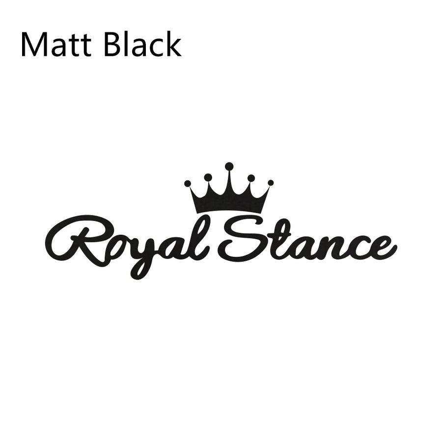 Royal Stance Vinyl Vehicle Decal – 58 × 19 cm