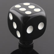 Black-and-White Dice Style Universal Manual-Transmission Shift Knob