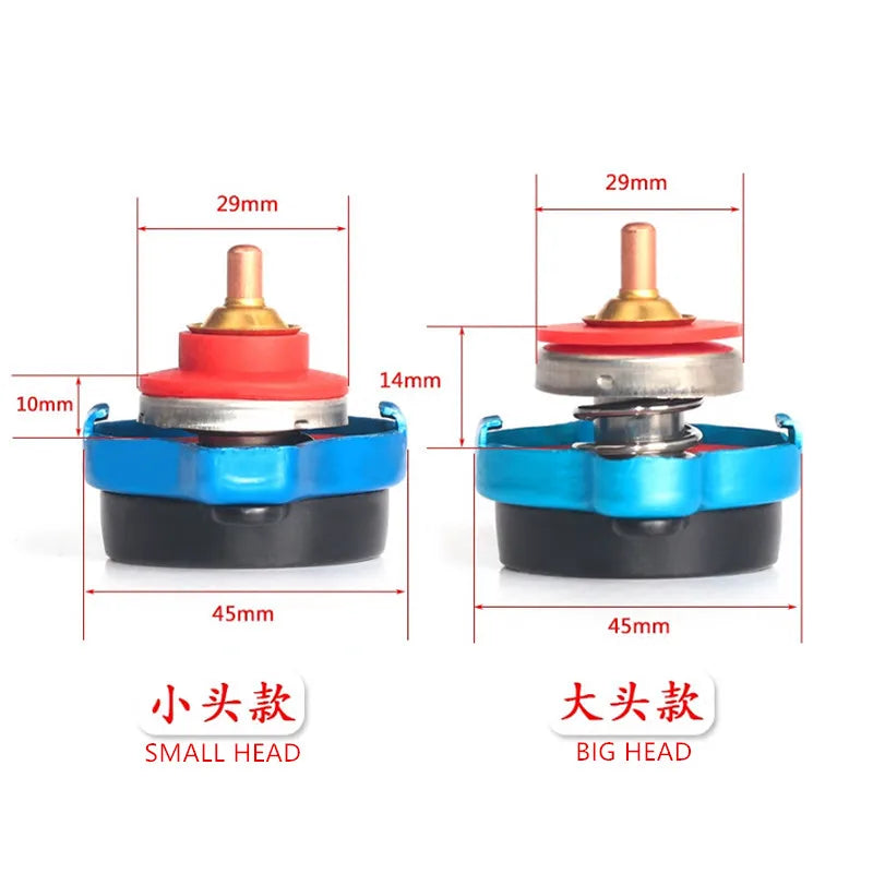 Radiator Cap with Temperature Gauge – 0.9, 1.1 or 1.3 Bar