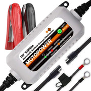 MOTOPOWER MP00205B 12V 1A Automatic Battery Charger and Maintainer