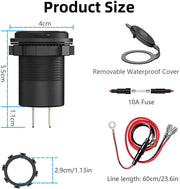 48W USB-C PD and QC Car Charger Adapter