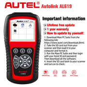 Autel AutoLink AL619 ABS/SRS and OBD2 Code Reader