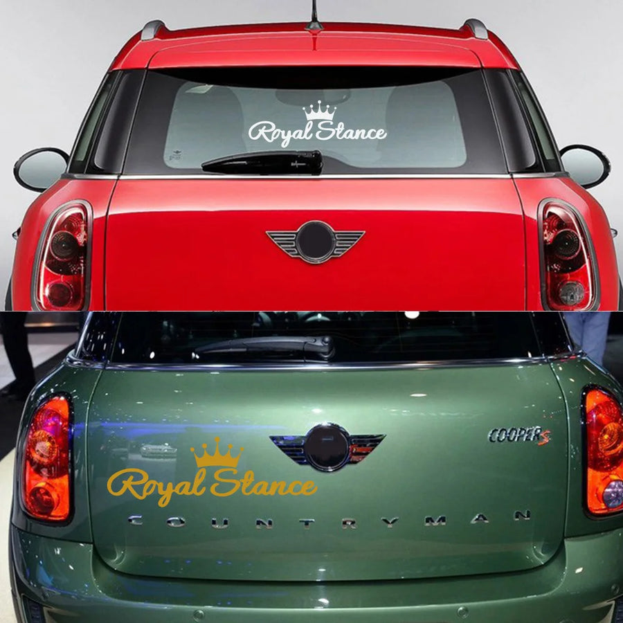 Royal Stance Vinyl Vehicle Decal – 58 × 19 cm