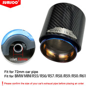 Universal Carbon-Fiber & Stainless Steel Exhaust Tip