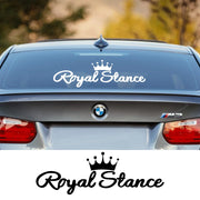 Royal Stance Vinyl Vehicle Decal – 58 × 19 cm