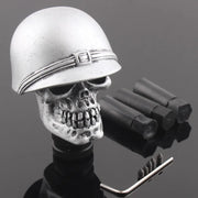 Silver Helmet Skull Universal Manual-Transmission Shift Knob