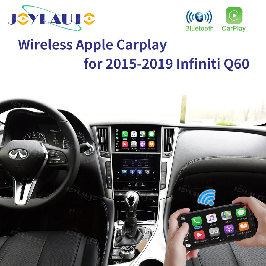 Wireless CarPlay and Android Auto Retrofit Interface for Infiniti Q50, Q60, Q50L and QX50 2015–2019