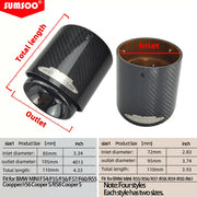 Universal Carbon-Fiber & Stainless Steel Exhaust Tip
