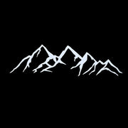 20.3cm Mountain Landscape Reflective Window Decal