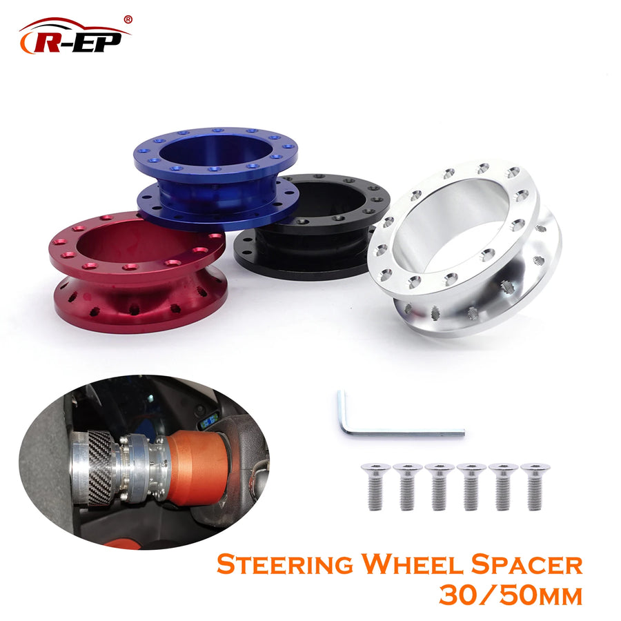 Universal CNC Aluminum Steering Wheel Spacer Adapter – 30mm or 50mm