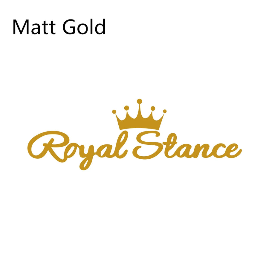 Royal Stance Vinyl Vehicle Decal – 58 × 19 cm
