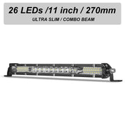 20-Inch/10-Inch LED Work Light Bar – Spot/Flood Combo, 12V–24V