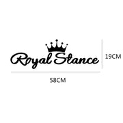 Royal Stance Vinyl Vehicle Decal – 58 × 19 cm