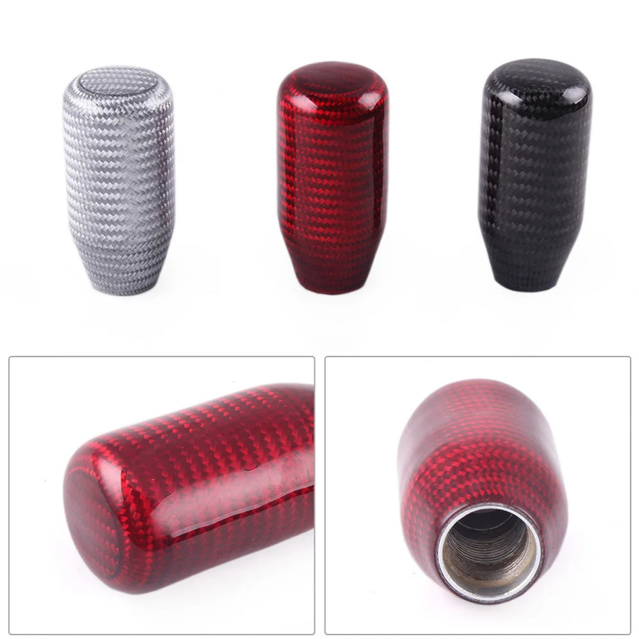 Carbon-Fiber-style Wave-shaped Manual Gear Shift Knob