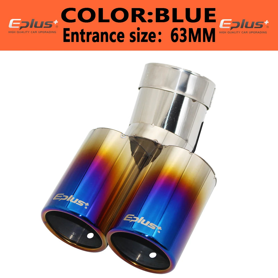 Universal Stainless Steel Exhaust Tip, 63mm