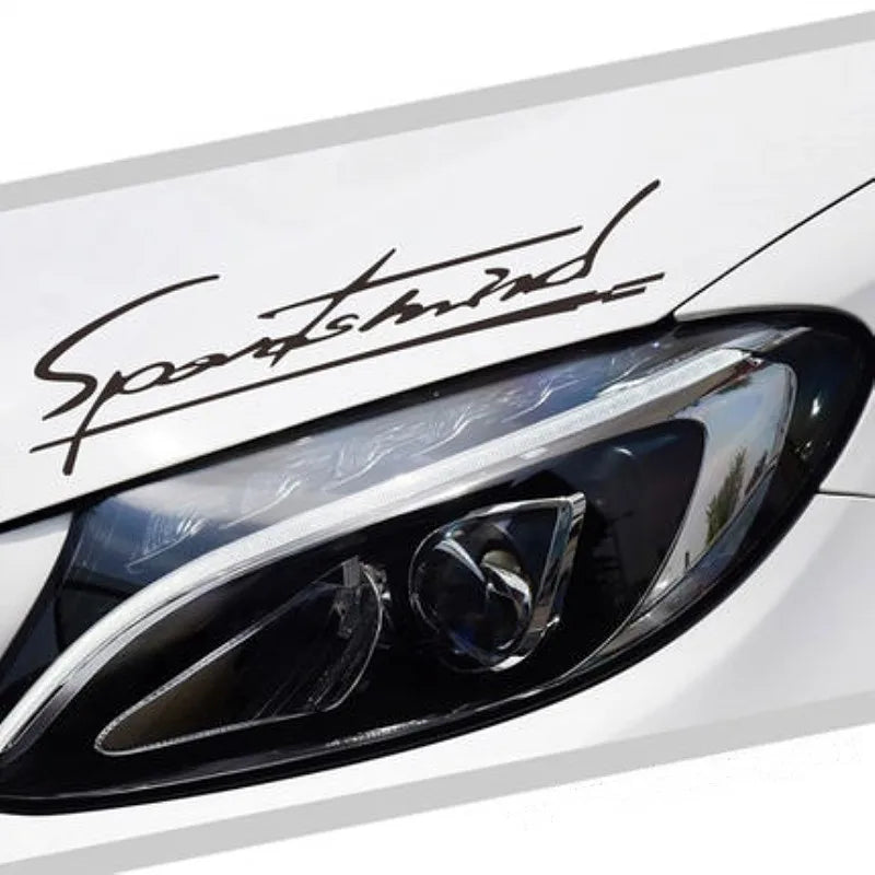 “Sports Mind” Reflective Vehicle Decal – 32 × 7.7 cm