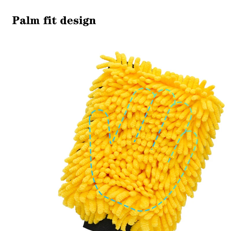 Double-Sided Chenille Microfiber Car Wash Mitt