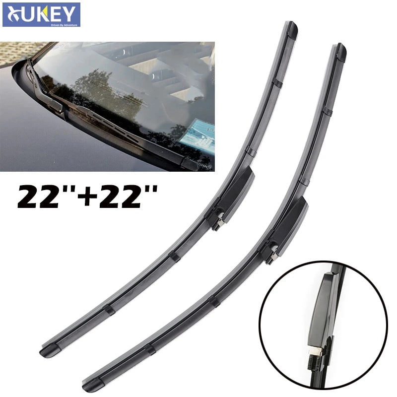 Front Windshield Wiper Blade Set for Audi A4 S4 RS4 B6 B7 A6 C5 2001-2009