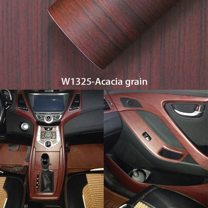 30 × 100 cm Wood-Grain PVC Interior Wrap Film