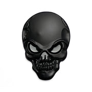 3D Metal Skull Vehicle Badge – 8 × 5.5 cm