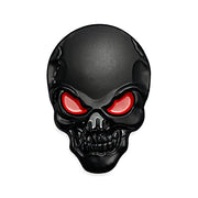 3D Metal Skull Vehicle Badge – 8 × 5.5 cm