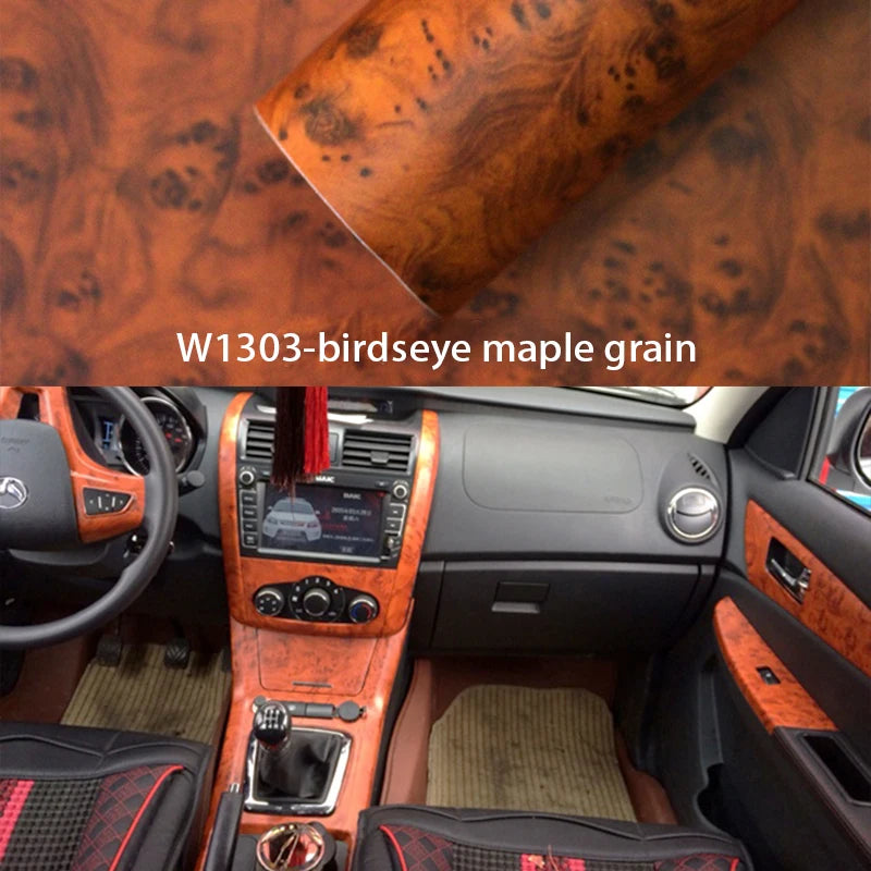30 × 100 cm Wood-Grain PVC Interior Wrap Film