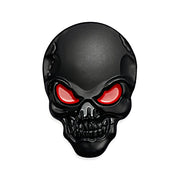 3D Metal Skull Vehicle Badge – 8 × 5.5 cm