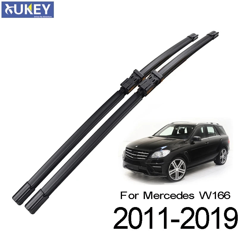Front Windshield Wiper Blade Set for Mercedes-Benz ML GLE 250 350 400 550 63 43 -Present 26" 24" 2-Piece and Newer 2011-2019
